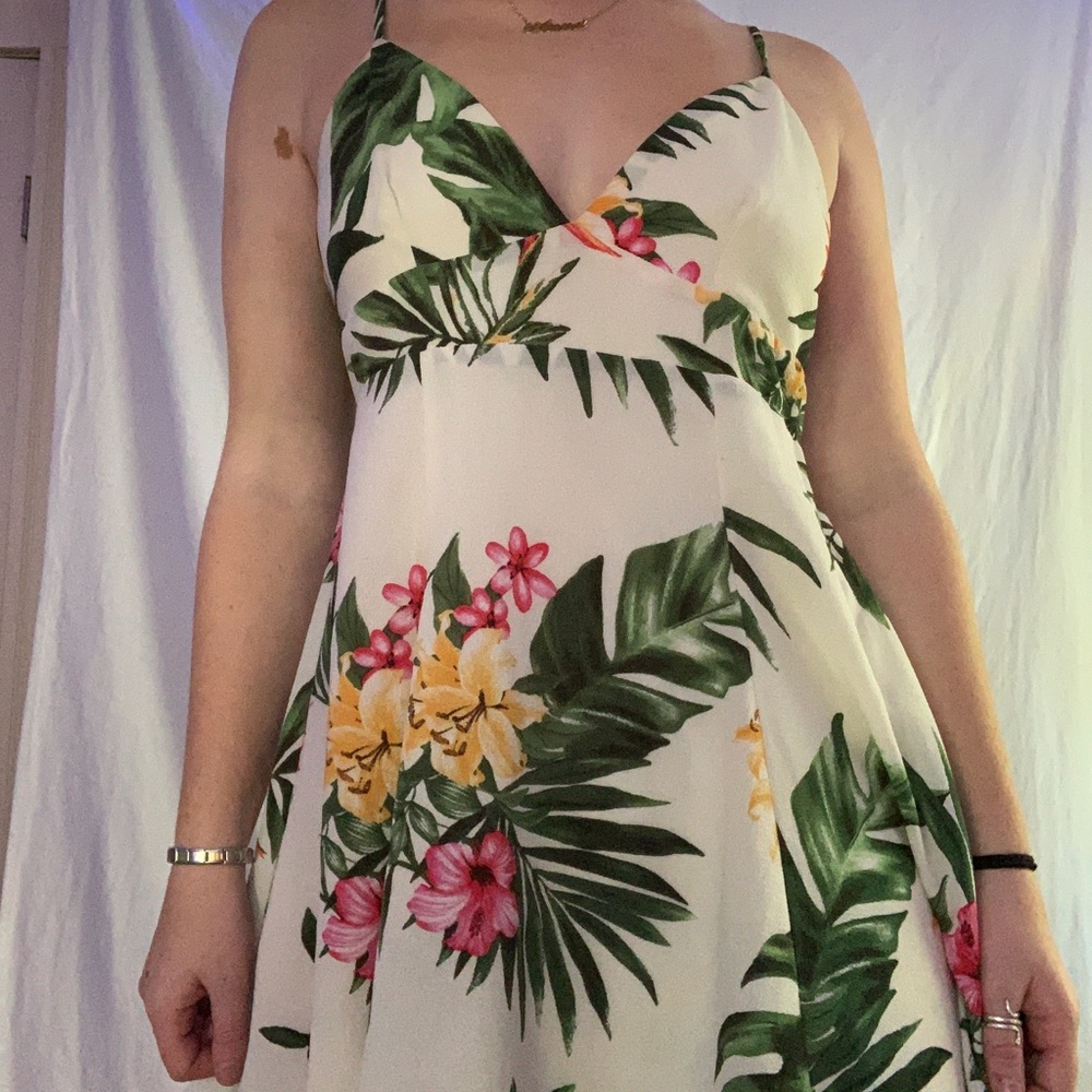 Loose floral dress